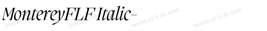 MontereyFLF Italic字体转换